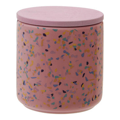 Medium Pink Terrazzo Storage Canister | Yuki
