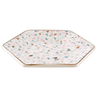 Terrazzo Pattern Dinner Plate | Yuki