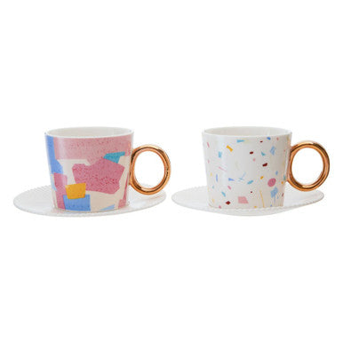 2 Cups and Saucers Set | Miami
