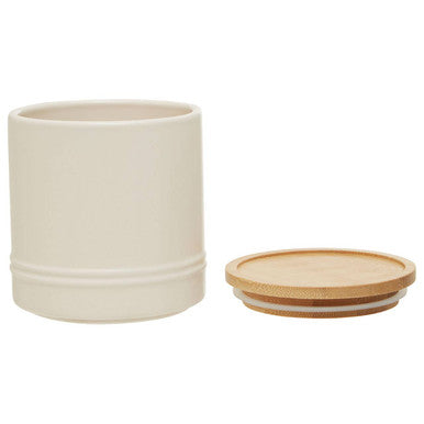 Cream Medium Stoneware Canister | Fenwick