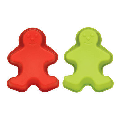Silicone Set of Two Gingerbread Men Cake Moulds | Hallie