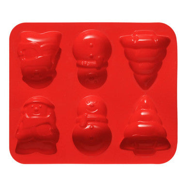 Hallie Red 6 Theme Silicone Cake Mould | Christmas