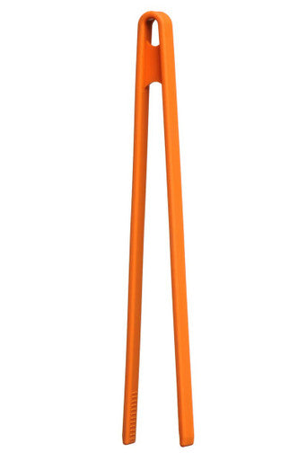 Zing Orange Silicone Tongs