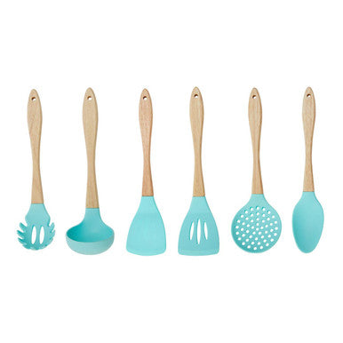 7 Piece Utensil Set In Pastel Green | Zing