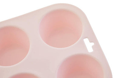 Zing Pastel Pink 6 Cup Muffin Mould