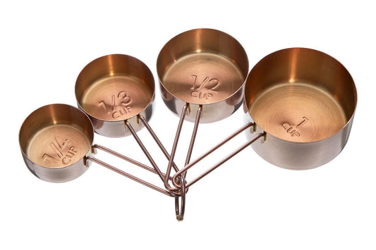 Alchemist Set Of 4 Rose Gold Measuring Cups