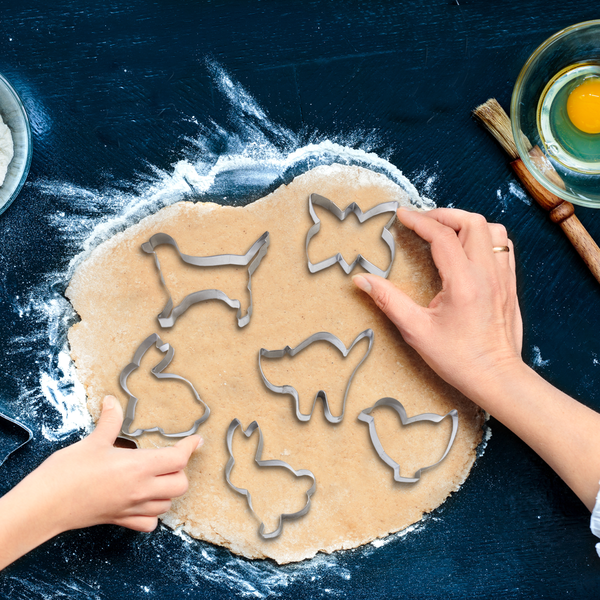 6Pc Animal Shapes Cutter Set