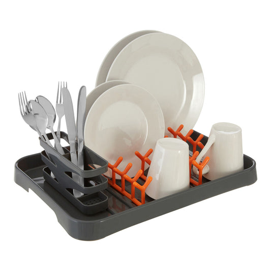 Laurie Grey And Orange Dish Drainer