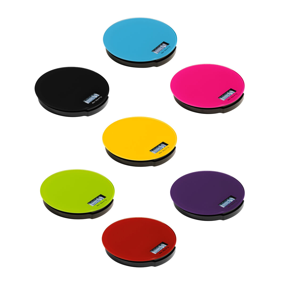 Purple Glass Kitchen Scale - 2kg. | Zing