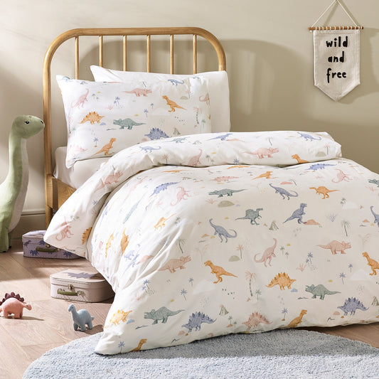 Dino Organic Cotton Duvet Cover & Pillowcase