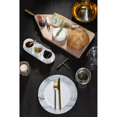 16 Piece Gold Finish Cutlery Set | Modern Retro