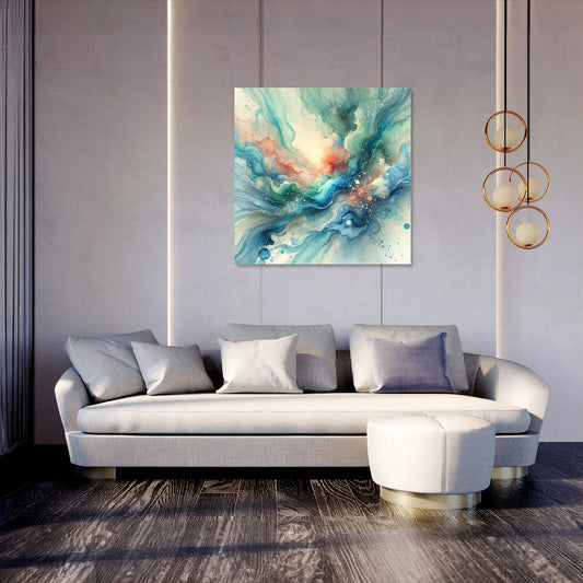 Oceanic Dream Swirl Canvas