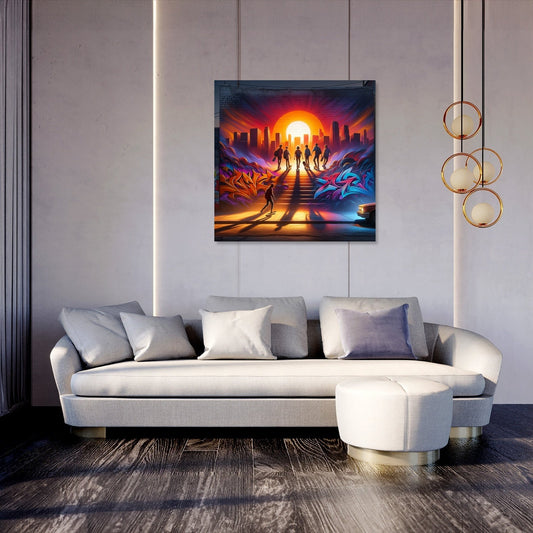 Sunset Skate Session Canvas