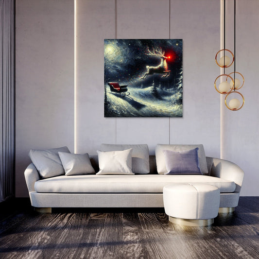 Stardust Christmas Night Canvas