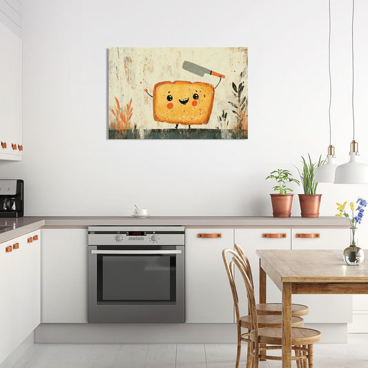 Smiling Bread Canvas