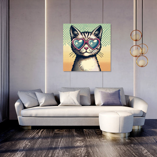 Cat Heart Canvas