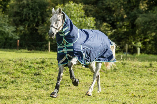 200G Detachable Neck Turnout Rug - Navy