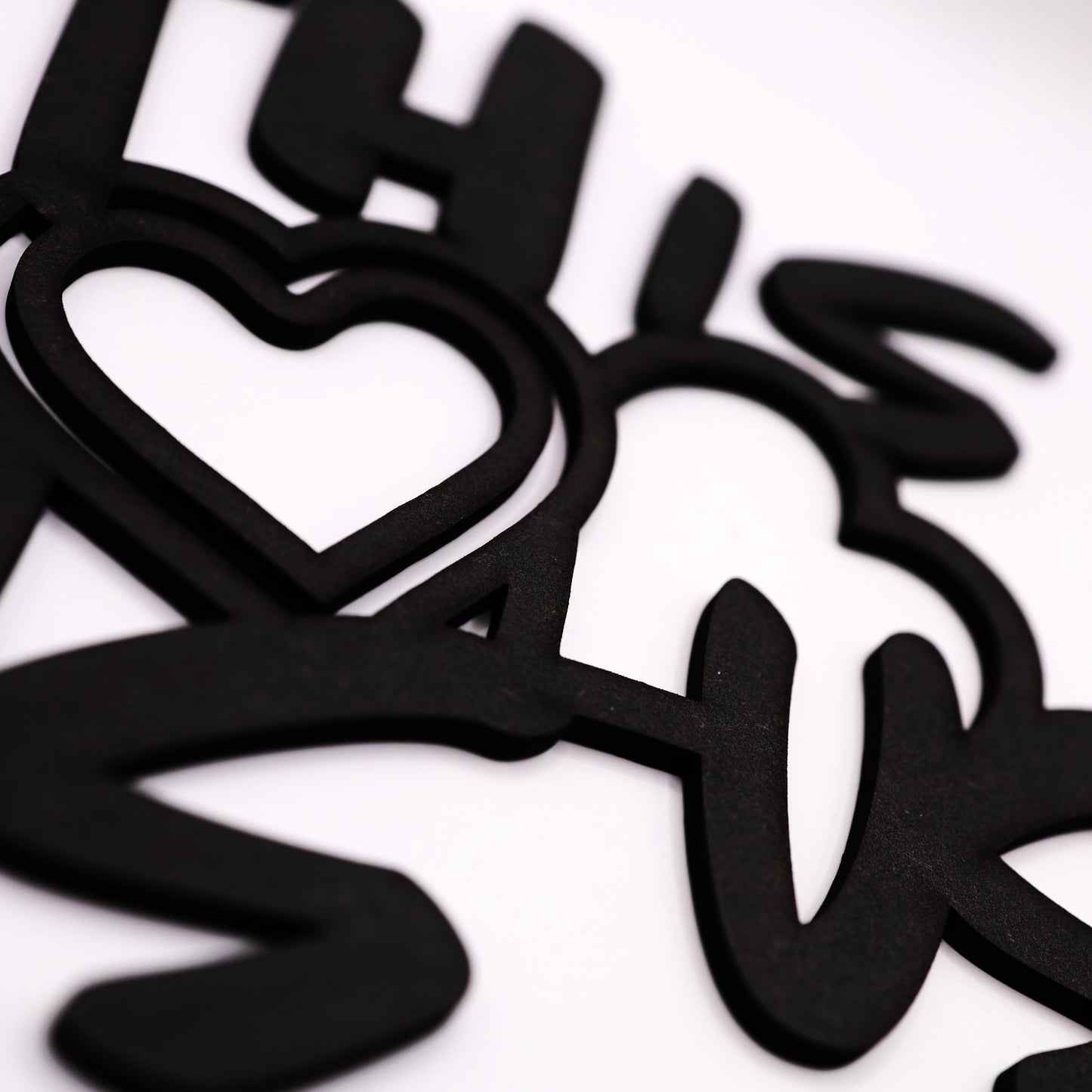 'This Is Us' Black Family Wall Sign