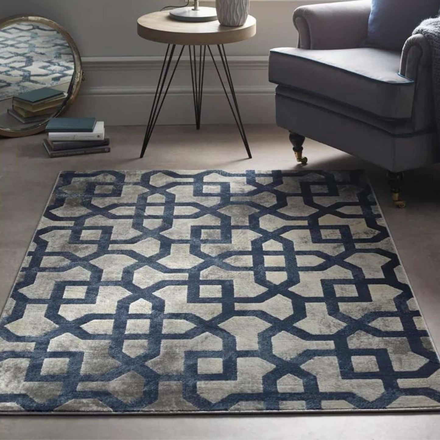Avanti Navy Moroccan Rug