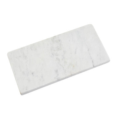 Salerno White Marble Rectangular Chopping or Serving Board