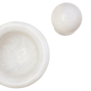 White Marble Mortar and Pestle | Marmore