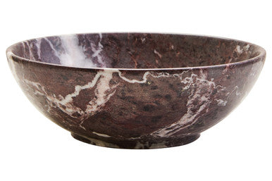 Marmore Red and White Marble Bowl