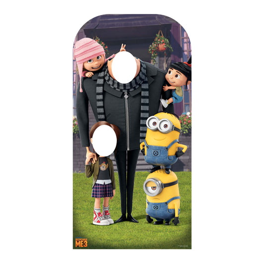 SC1045 Despicable Me Adult and Child Stand-In Cardboard Cut Out Height 185cm
