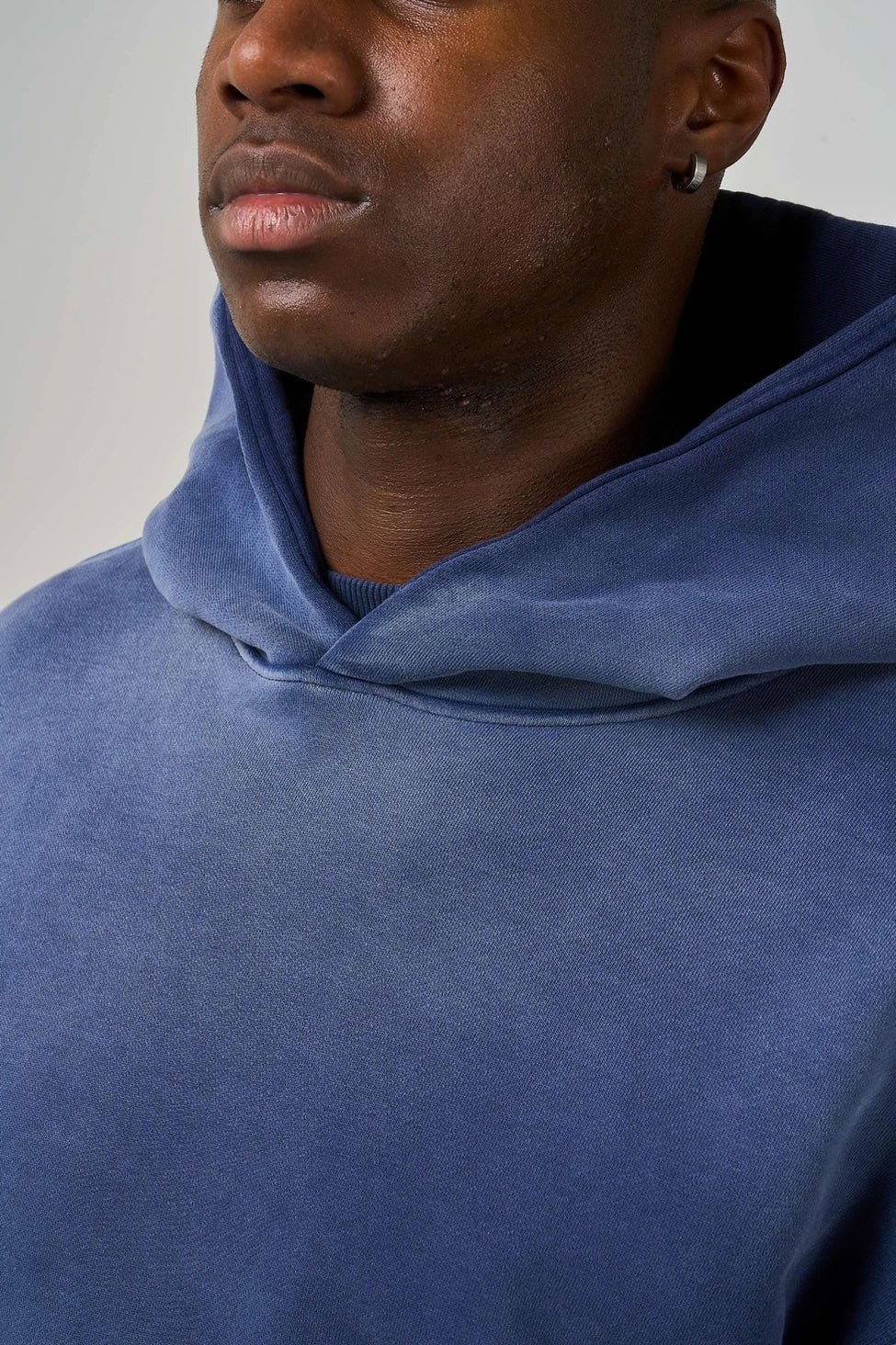 BLANK HEAVYWEIGHT FADE OUT HOODIE BLUE