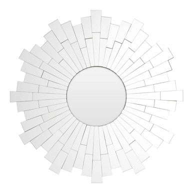 Sunburst Design Round Wall Mirror | Glitzy