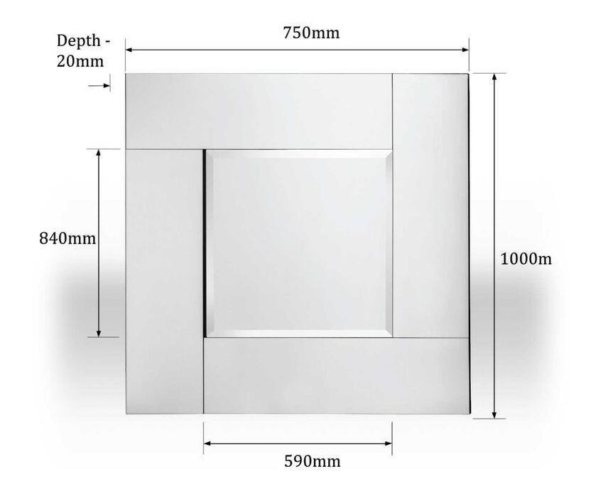 Square Wall Mirror | Avelene