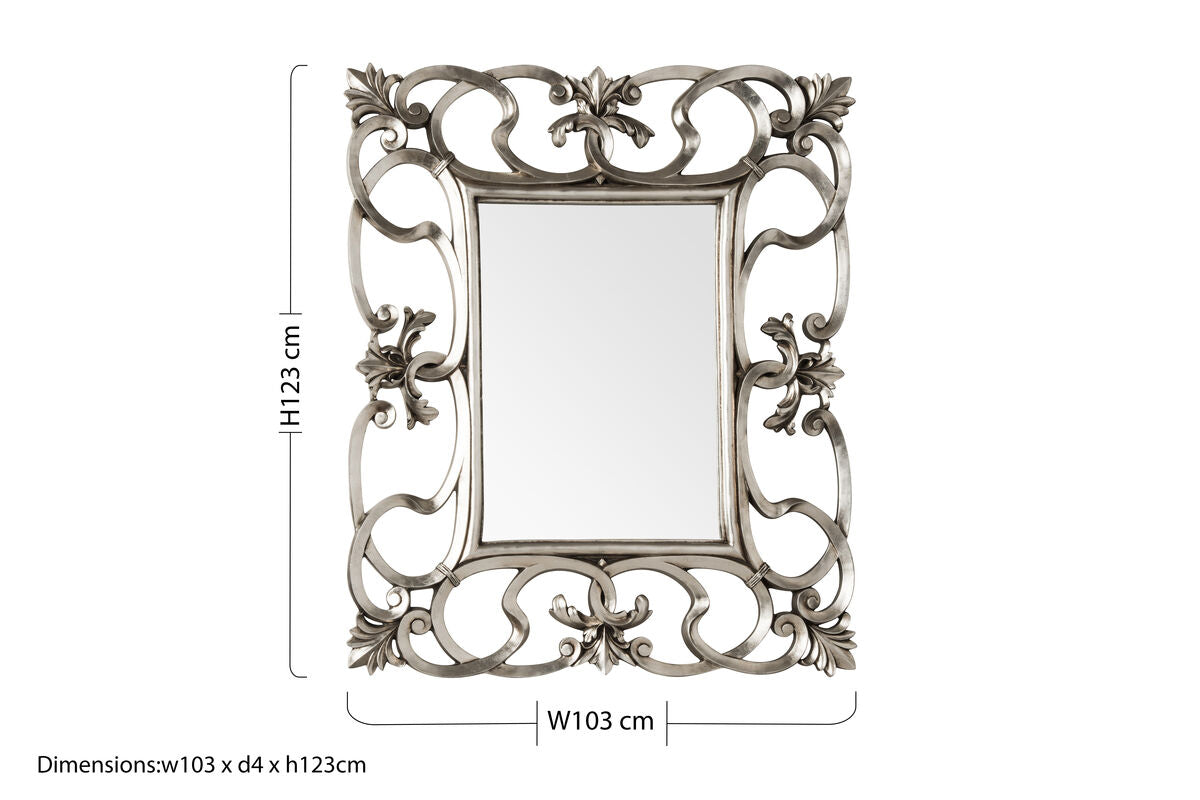 Entwined Swirl Design Wall Mirror | Adelere