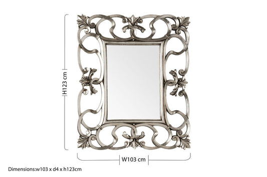 Entwined Swirl Design Wall Mirror | Adelere