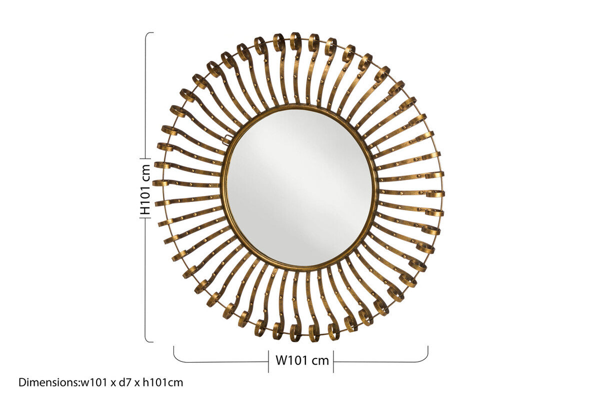 Spoke Frame Wall Mirror | Cissell
