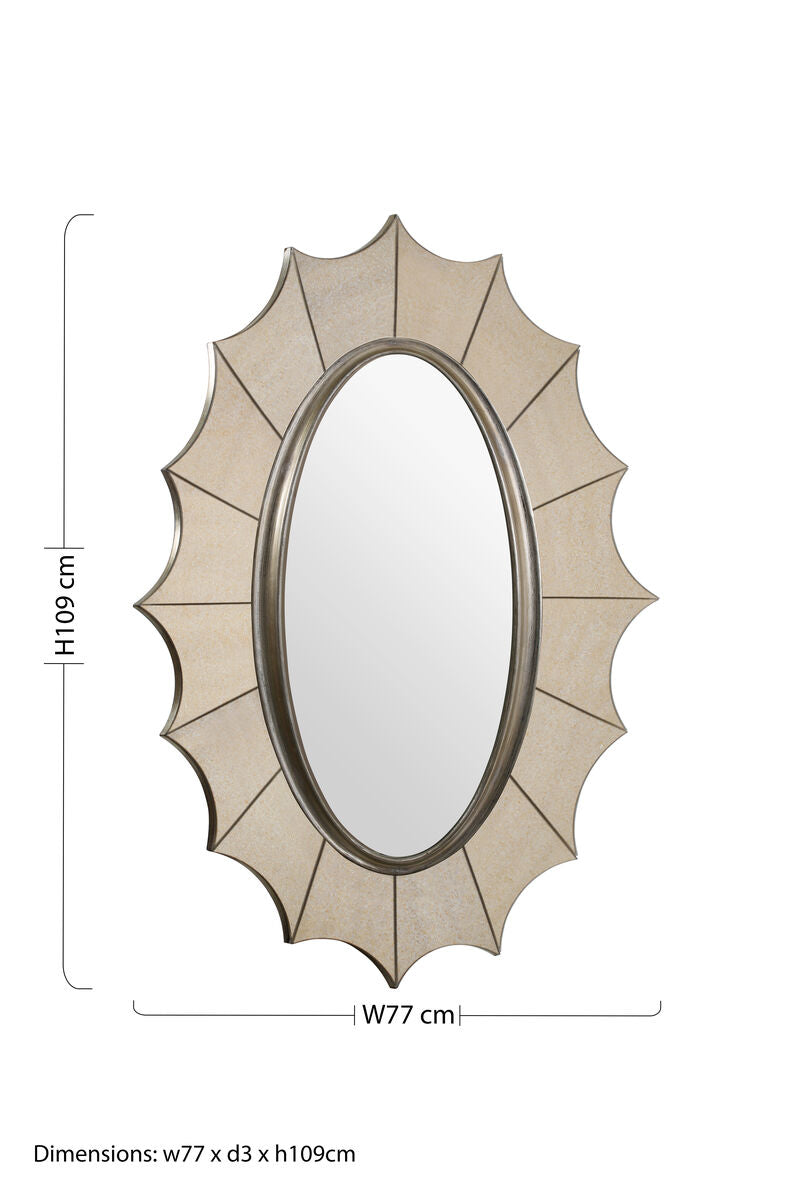 Gold Finish Frame Wall Mirror | Lexina