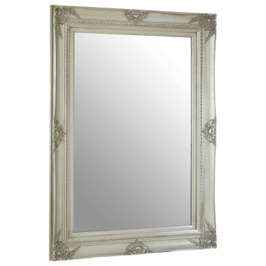 Baroque Rectangular Silver Wall Mirror | Brussels
