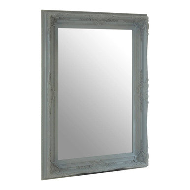Baroque Rectangular Antique Grey Wall Mirror | Brussels