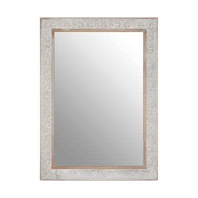 Yasmina Antique Silver Rectangular Wall Mirror