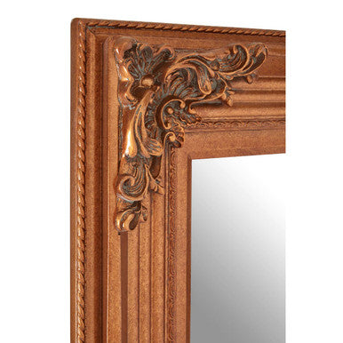 Brussels Baroque Rectangle Gold Wall Mirror