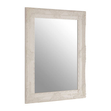 White Ornate Wall Mirror | Como
