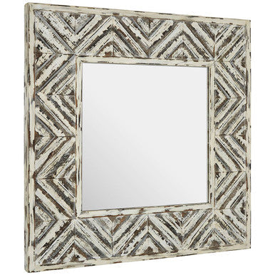Rustic Chevron Wall Mirror | Lombok