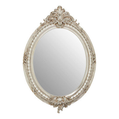 Juliet Champagne Oval Framed Wall Mirror