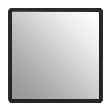 Small Black Wall Mirror with Gold Edge | Bisha