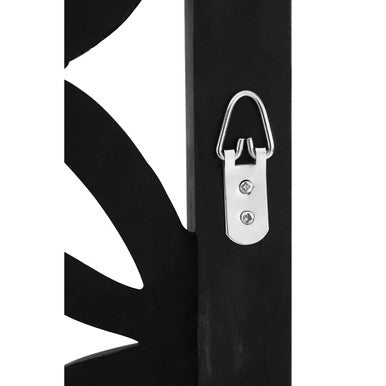 Indus Square Black Lattice Frame Wall Mirror