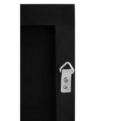 Loretta Matte Black Large Square Wall Mirror
