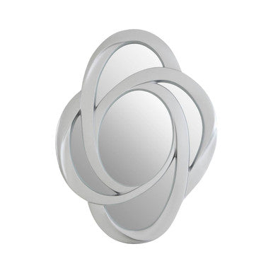 Opus Silver Finish Elliptical Design Wall Mirror