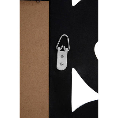 Caracci Antique Grey Fleur De Lis Wall Mirror