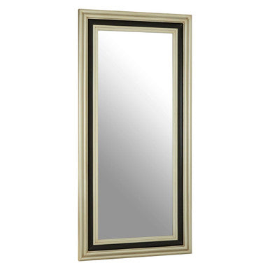 Black and Silver Rectangle Wall Mirror | Camila
