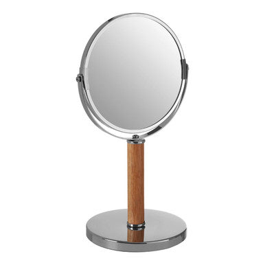 Cassini Iron And Rubberwood Table Mirror
