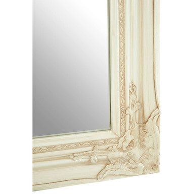 Andrey Bone White Wall Mirror
