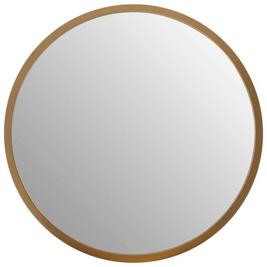 Athena Medium Round Wall Mirror With Gold Frame